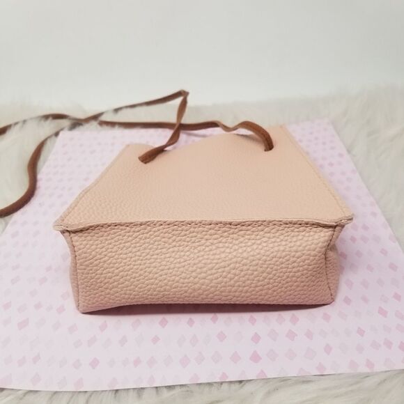 Faux Leather Drawstring Bag with Bead Tassel. - Picture 5 of 8